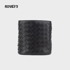 和诚行 2025新款休闲百搭小众设计编织女水桶单肩包4420157