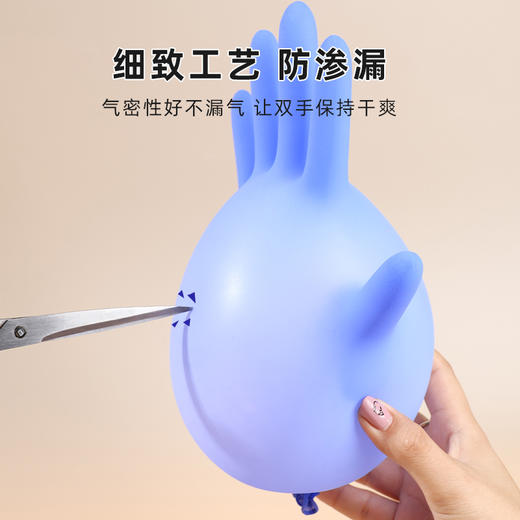 点点橙圆食品级丁晴手套 到手3包90只加厚耐穿刺 商品图3