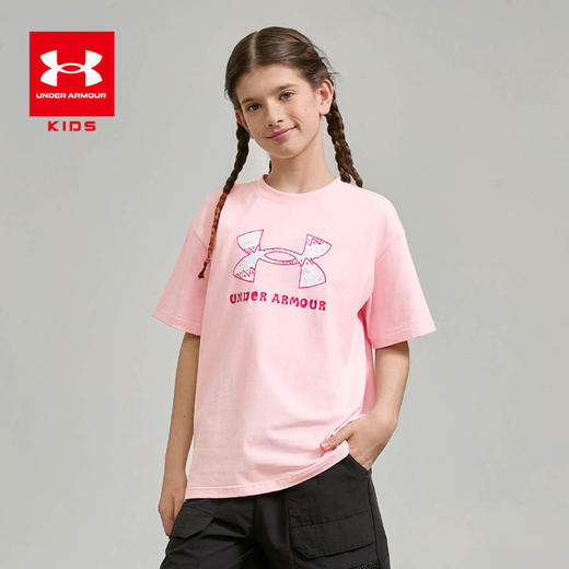 【出游季-品牌直发】Under Armour安德玛男女童圆领短袖T恤【爆款合集】252320315/241101019/241201040 商品图2