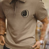 工装优选美式复古印第安刺绣polo衫重磅正肩棉短袖翻领T恤男夏季 商品缩略图0