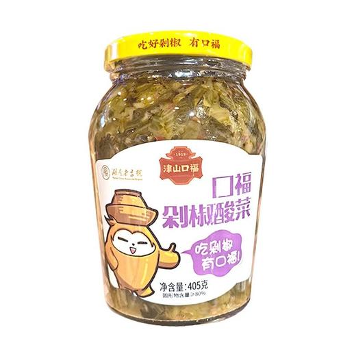 津山口福 剁椒酸菜 405g/瓶 商品图0
