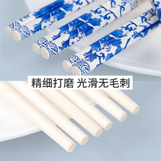「天然竹筷！品质款」青花瓷一次性筷子独立包装 家用筷子一次性一包竹筷筷子餐饮用具 商品图4