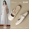 ZHR珍珠拖鞋女2025新款外穿平底网红包头拖鞋气质懒人一脚蹬单鞋 商品缩略图0