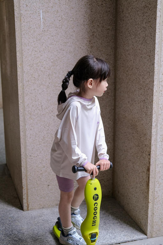 2025夏季儿童原创冰感户外防晒字母连帽速干运动服防晒衣罩衫 商品图2