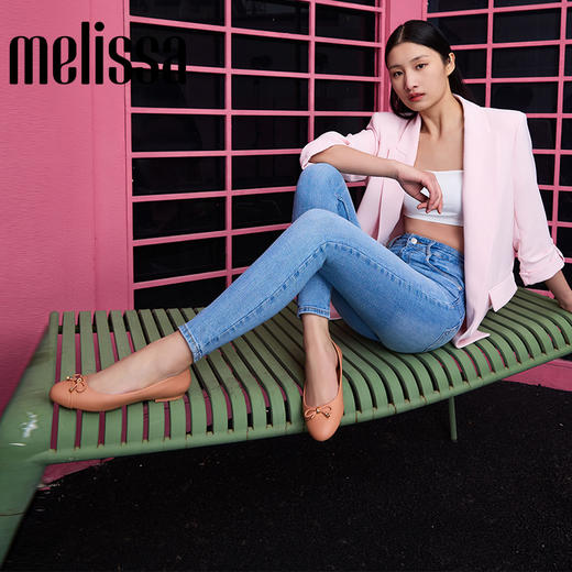 Melissa/梅丽莎 春季新款蝴蝶结低跟一脚蹬气质浅口单鞋32772 商品图1