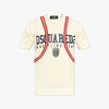 DSQUARED2 男士字母徽印花棉质圆领短袖T恤 白色 S71HA1358 D13116 962 商品缩略图0