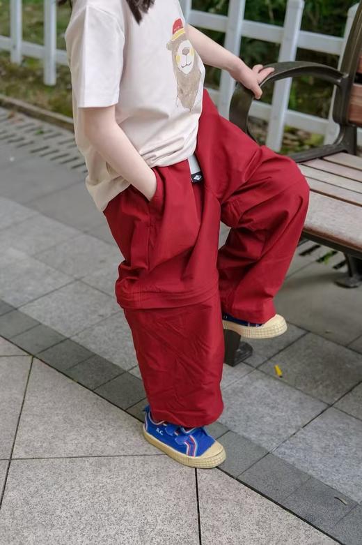 2025春夏儿童美山户外长短裤两穿可拆卸拉链吸湿排汗速干长裤！ 商品图3