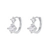 【灵丽】s925纯银耳四爪锆石耳环【YXS-E5398】 商品缩略图4