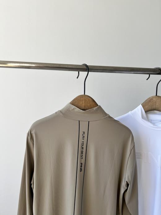 韩国🇰🇷高er夫PING🏠男款速干衣，半高领设计，胸前立体LOGO，超显档次！后背也有logo点缀，高级感十足，客供面料，四面弹力，质感细腻丝滑，轻盈垂顺，裸感十足，超舒适，透气性超好 商品图7