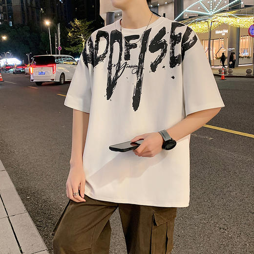【DYY】大依优型大码圆领短袖T恤夏季加肥加大肥佬休闲宽松透气弹力男装上衣潮款 商品图7