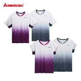 川崎 男女款 V领短袖T恤 K1C02-C1010/K1C02-C2010