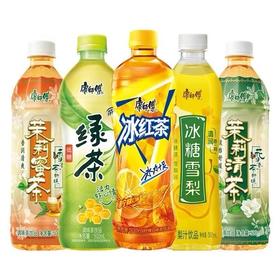 康师傅饮料系列 茉莉花茶/绿茶/冰糖雪梨/水晶葡萄多口味可选  500ml/瓶