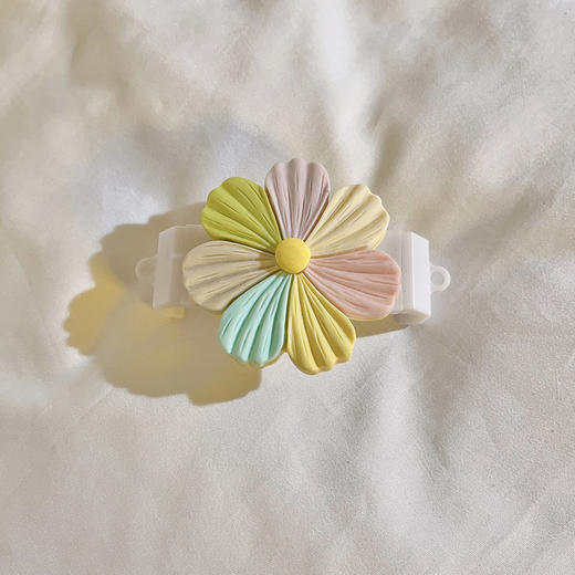 【小清新彩色花朵背夹】编织侧挂背带式通用手机壳 斜跨手机链户外挂脖  商品图5