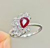 0.7ct刻面红宝石戒指 商品缩略图3