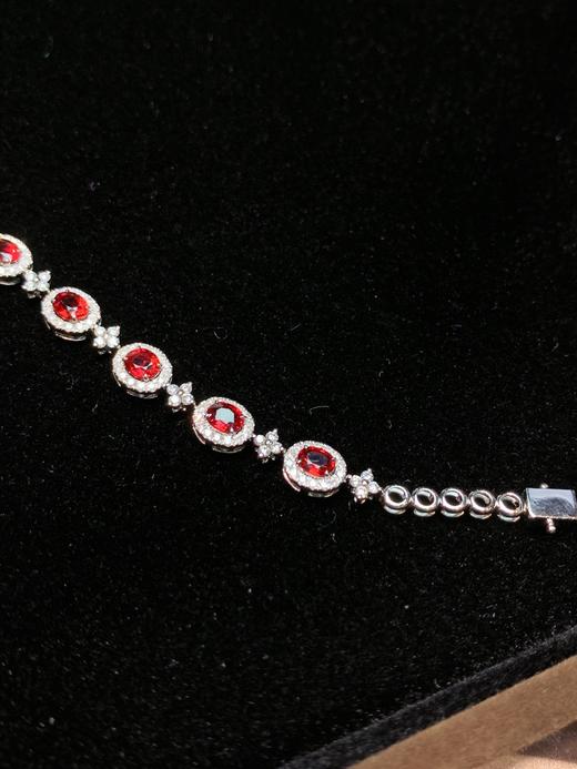 3.36ct刻面红宝石手链 商品图2