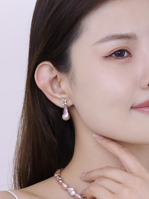 【储值赠礼】18K金炫彩淡水巴洛克挂珠 11-12mm 商品图6