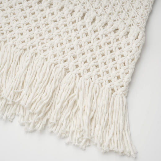 ROMI STUDIO“东方美学”100%棉优雅透气流苏镂空针织上衣24SSM465 商品图10