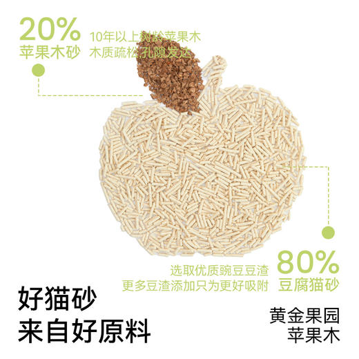 福丸 苹果木混合猫砂 2.5kg*4包 商品图1
