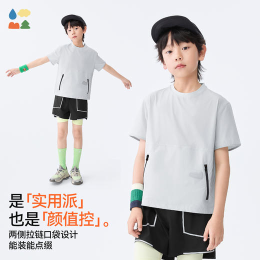 【穿竹林短袖T恤】森林棠25夏款轻量防晒UPF50+凉感舒适亲子款短袖上衣40322536 商品图2