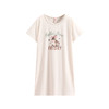 芬腾女士睡裙夏季薄款短袖睡衣中裙甜美少女可爱休闲家居服连衣裙 商品缩略图4