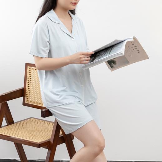 壳木蚕丝家居服|桑蚕丝+精梳棉混纺，透气柔顺，自然有垂感 商品图5