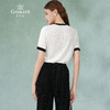 乔万尼针织衫女新款夏短袖小香风撞色设计EM2M890 商品缩略图4