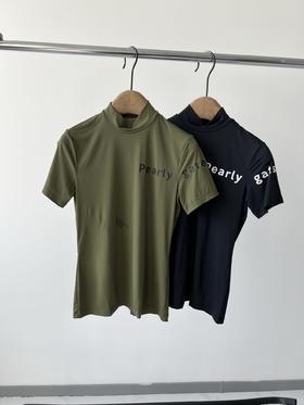 PG原单牛奶丝打底衫，韩国🇰🇷客供面料，弹力大，打球运动必备单品，💕，既防晒又好穿，日常打底穿也很百搭！胸前和袖子有LOGO印花！立体洋气！