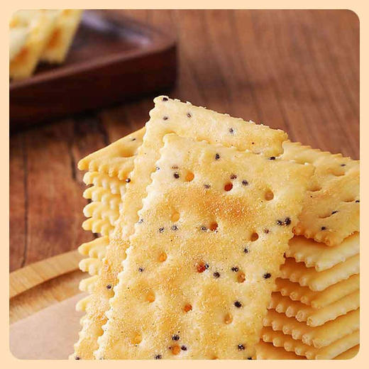 【分仓直发包邮】EDO PACK 松茸味黄油苏打饼干（奇亚籽风味）630g/盒 商品图3