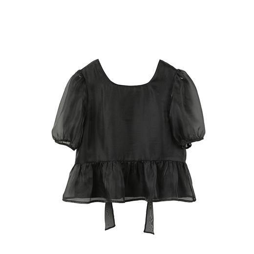 金蘑菇菇【甜梨套组】娃娃衫衬衫+金扣短裤两件套 商品图0