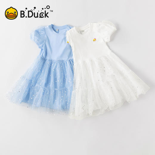 B.Duck小黄鸭童装夏季女童连衣裙110-160 BF2580911 商品图0