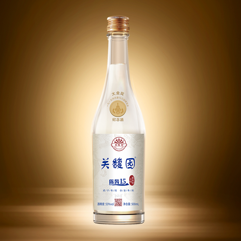 关馥园陈酱15大金奖纪念酒53度纯粮食酱香型白酒500ml送礼收藏