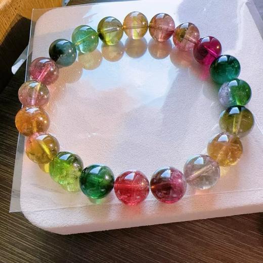 9mm-10mm单圈彩虹碧玺手串 商品图1