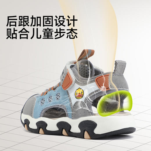 B.Duck小黄鸭童鞋夏季儿童凉鞋21-25 B2686879 商品图6