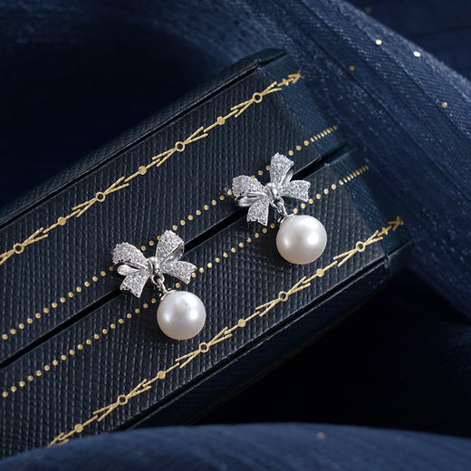 子佩集S925银珍珠耳钉【Y-9660】纯银2503 商品图1