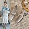 ZHR则则法式优雅闪钻链条玛丽珍鞋女鞋2025新款时髦柔软粗跟单鞋 商品缩略图1