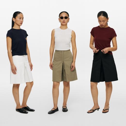 oneup索罗娜A摆五分裙裤 商品图4