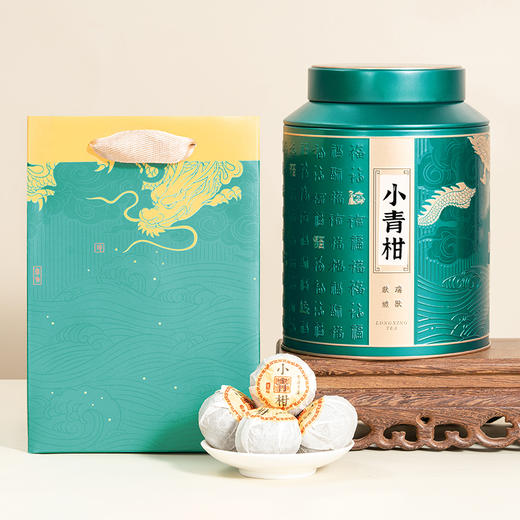【年货茶礼】茶叶 小青柑 熟普 小青柑 宫廷普洱 茶叶礼盒 茶饮 华源 500g 商品图4