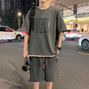 【套装】【DYY】大依优型大码圆领短袖T恤短裤套装夏季加肥加大肥佬休闲宽松透气弹力男装上衣潮款 商品缩略图7