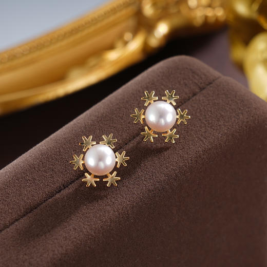 子佩集S925银珍珠耳钉【XXEH089】纯银镀金2503 商品图3