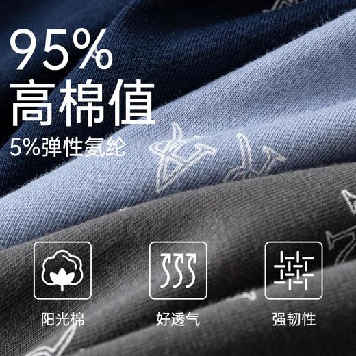 3部顶瓜瓜弹力棉AR印花男士内裤4条ARW31955-4 商品图4