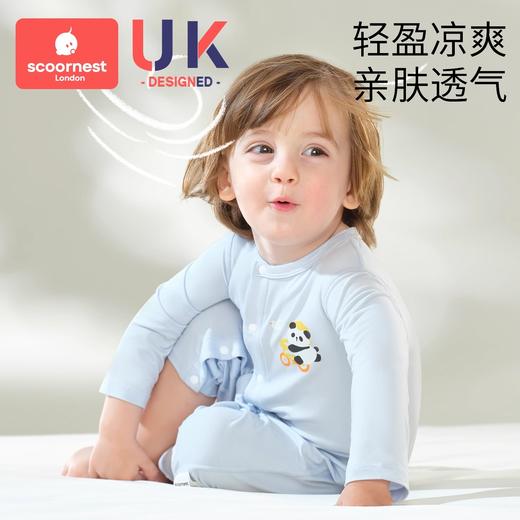 科巢莫代尔婴儿连体衣夏季宝宝长袖哈衣新生婴幼儿春装薄婴儿睡衣 商品图2