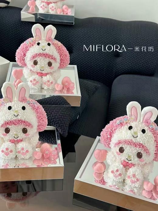【1F】一米花坊：永生花兔耳美乐蒂 商品图1