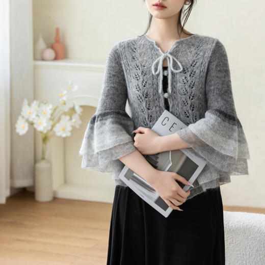 苏苏姐家云墨马海开衫手工DIY编织棒针毛线团自制材料包 商品图2