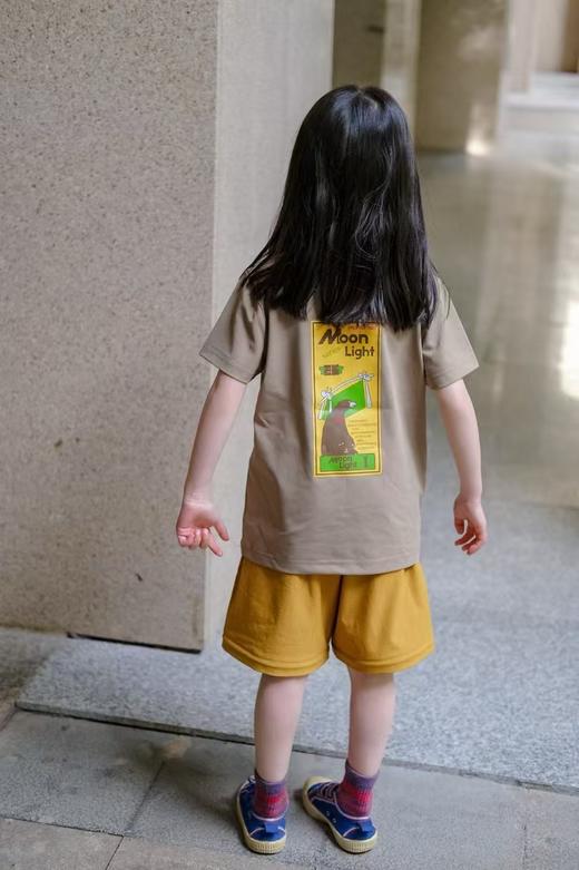 2025夏季日系儿童50周年野营熊印花户外速干抗菌凉感圆领短袖！ 商品图1