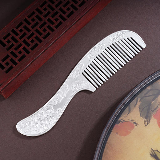 子佩集S999银【泽流云福】梳子【CYS008-1】纯银2503 商品图5