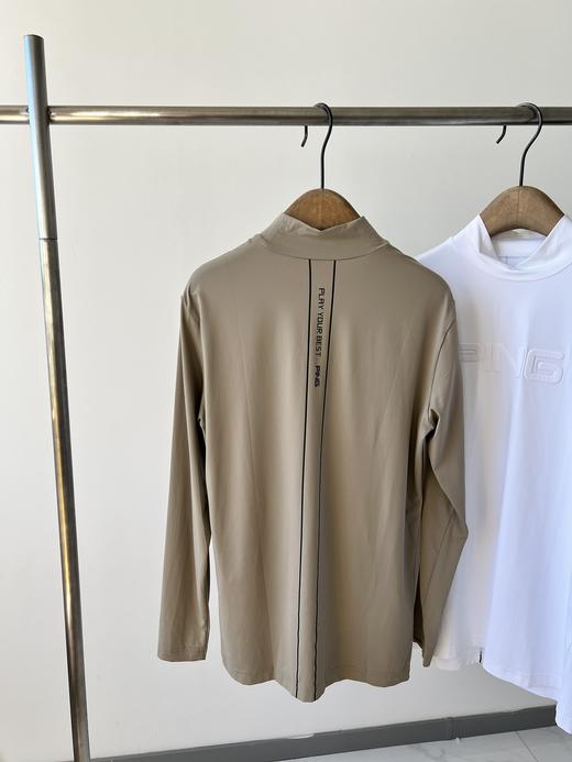 韩国🇰🇷高er夫PING🏠男款速干衣，半高领设计，胸前立体LOGO，超显档次！后背也有logo点缀，高级感十足，客供面料，四面弹力，质感细腻丝滑，轻盈垂顺，裸感十足，超舒适，透气性超好 商品图6