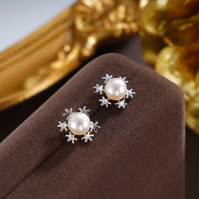 子佩集S925银珍珠耳钉【XXEH089】纯银2503
