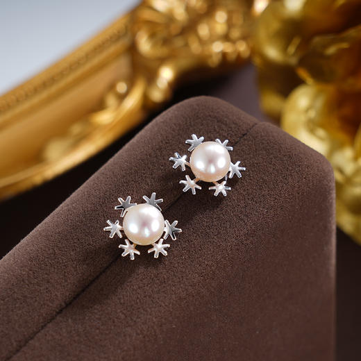 子佩集S925银珍珠耳钉【XXEH089】纯银2503 商品图1