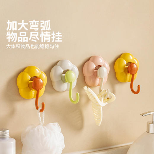 摩登主妇吸盘挂钩免打孔强力承重厨房卫生间门后壁挂真空无痕粘钩 商品图4