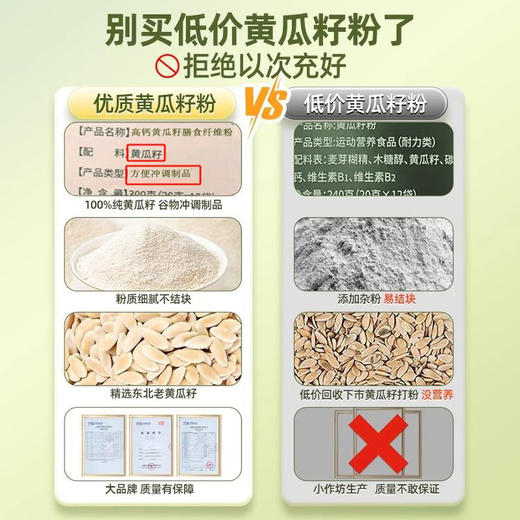 【北京同仁堂绿窈 高钙黄瓜籽膳食纤维粉】 300克(20克x15袋)/盒 商品图4